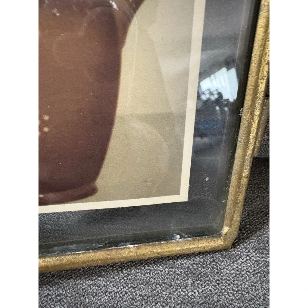 Vintage Framed Cat Ephemera Alfred Mainzer Cat‎ Postcard Number 326